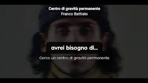 Слова песни centro di gravitа permanente, которую исполняет franco battiato. Franco Battiato Centro Di Gravita Permanente Testo