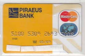 The swift code for piraeus bank is pirbgraaxxx. Bank Card Piraeus Bank Mastercard 03 06 Piraeus Bank Greece Col Gr Mc 0002 02