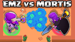 He dashes forward and damages enemies that he hits. Emz Vs Mortis 1vs1 Brawl Stars Youtube
