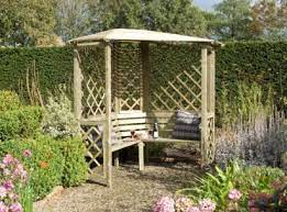 Blooma Chiltern Corner Arbour Home Delivered 5397007007718 Outdoor Pergola Corner Garden Garden Seating