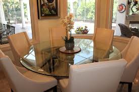 Glass tables bring an airy feel to the dining area. Sold Price Glass Top Dining Table With 6 Leather Chairs April 4 0120 4 00 Pm Edt