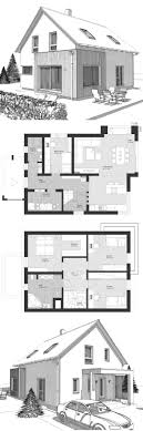 Einfamilienhaus Architektur Klassisch Grundriss Mit Satteldach Erker Anbau Mit Holz Fassade Haus Bauen Ideen Grun Architektur Architektur Haus Fassade Haus