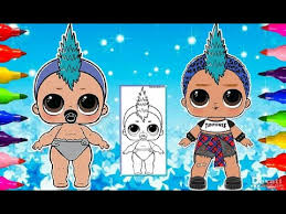 Über 7 millionen englischsprachige bücher. Lol Doll Surprise Lol Babies Punk Boy Coloring Pages Glittery Markers For Toddler Kids Art Time Youtube
