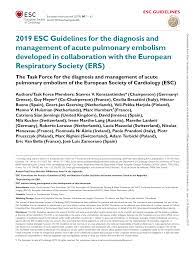 Esc hf 2019 in this debate, douglas packer and john cleland took opposite sides of the statement that all patients with atrial fibrillation and heart failure should receive ablation. Https Diagnostics Roche Com Content Dam Diagnostics Blueprint En Pdf Rmd 2019 Esc Guidelines On The Diagnosis And Management Of Acute Pulmonary Embolism Pdf