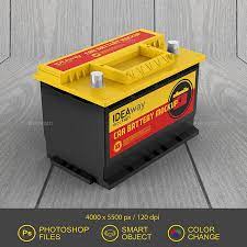 Car Battery Mockup Car Battery Mockup Design Battery Logo