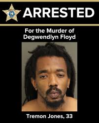 ARRESTED: Tremon Jones, 33, has been charged with First Degree Murder in  the November 28, 2025, stabbing death of Degwendlyn Floyd. Excellent work  by our Homicide detectives and their team.