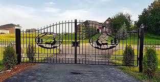 These privacy driveway gates will instantly enhance the security and curb appeal of your home, and can be painted if you want to change or update your home's curb appeal over the years. New Driveway Wrought Iron Ornamental Entrance Gate 20 Ft 16ft 14 Ft Uncle Wiener S Wholesale