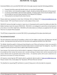 A cover letter can also help you make a generic resume appear more tailored for t. Request For Proposal Rfp Event Management Services For Project Management Institute Ottawa Valley Outaouais Chapter Pmi Ovoc Pdf Free Download