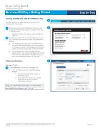 $200, $300 or $500 bonus. Business Bill Pay Sso Getting Started Guide Silicon Valley Bank