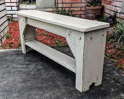 Indoor Bench Rustic Bench Coastal Living Room Mudroom Etsy Petit Banc Meuble Bois Banc Dentree