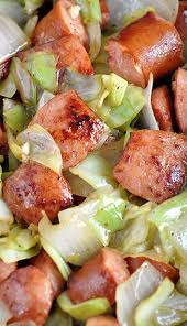 Add the kielbasa and cook until browned, 6 to 8 minutes. Kielbasa And Cabbage Skillet This Is Going To Be My First Ww Recipe To Try Today Recipes Slow Cooker Kielbasa Food