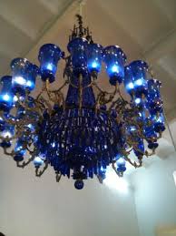 Image Detail For Blue Chandelier Blue Chandelier Beautiful Chandelier Blue Glass