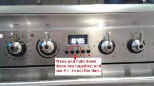 For this task bring someone along as the door can be weighty. Adjust Time Clock Or Set Time On Smeg Cooker