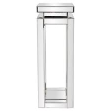 Howard Elliott Mirrored Pedestal Table Tall Pedestal Table Wood Pedestal Howard Elliott Mirror