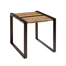 Hoobro side table, narrow end table with magazine holder sling, 18.9 x 9.4 x 24 inch industrial nightstand for small spaces, wood look accent furniture with metal frame, rustic brown + black bf41bz01 4.7 out of 5 stars 477 Small Space Reclaimed Wood And Metal End Table By Accentrics Home Furniturepick