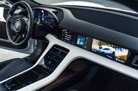 Interior Of The Porsche Mission E Cross Turismo Concept Porsche Mission Mission E Porsche Taycan