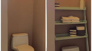 The bathroom storage shelves made with solid engineer wood designed to last. Over The Toilet Storage Leaning Bathroom Ladder Ana White