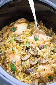 On the hunt for some easy crockpot recipes your family will love? Crockpot Chicken And Mushrooms Easy And Healthy Meal