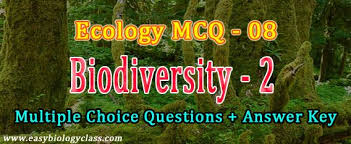 Mcq On Wild Life Conservation Biodiversity Conservation Biodiversity Life