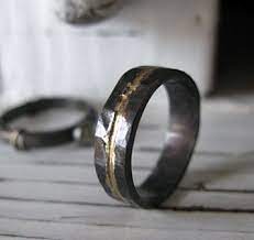 Men Want Pretty Rings Too Pretty Badass Mens Wedding Bands Mens Gold Wedding Band Etsy Wedding Rings
