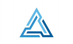 Futuristic Triangle Chain Logo Design Logo Design Innovative Logo Lettering Design