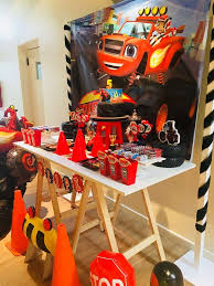 Blaze And The Monster Machine Birthday Party Ideas Photo 1 Of 21 Trucks Birthday Party Circus Birthday Party Decorations Blaze Birthday