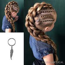 U Can Add Ur Ear Cuff Viking Braids Mohawk Haaraccessoires Goudhaartje Nl Viking Hair Cool Hairstyles Braided Hairstyles