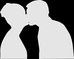 Black and white closeup of woman and man kissing. Romantic Man And Woman Kissing Underwarer Clipart Collection Man And Woman White Silhouette 1280x1017 Png Clipart Download