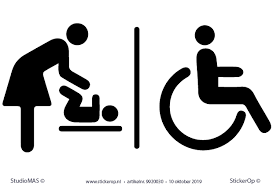 Deze website is een project van sclera vzw. Deursticker Pictogrammen Toilet Combi Baby Verschoonkamer