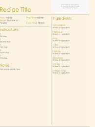 20 Free Recipes Cookbook Templates Word Psd Ai Pdf