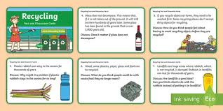 Maybe you would like to learn more about one of these? Recycling Fact And Discussion Cards Teacher Made