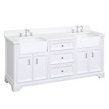 Check out our farmhouse bathroom vanity selection for the very best in unique or custom, handmade pieces from our bathroom vanities shops. Kitchen Bath Fixtures And White Ceramic Farmhouse Apron Sinks Includes A Quartz Countertop Zelda 72 Inch Double Bathroom Vanity Quartz White White Cabinet With Soft Close Doors Drawers Bathroom Fixtures