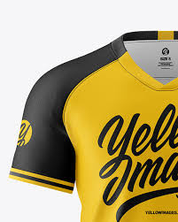 The psd has separate smart layers for the pant legs and the waistband. Men S Soccer Jersey Mockup Front View In Apparel Mockups On Yellow Images Object Mockups