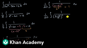 Maybe you would like to learn more about one of these? Integration Using Completing The Square And The Derivative Of Arctan X Khan Academy Youtube