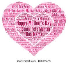 Amerikában találták ki, de jó, hogy európa is átvette. Happy Mothers Day Different Languages Stock Illustration 1080392795