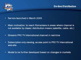 Protv international online este un canal tv online unde poti urmari gratis diverse emisiuni. Pro Tv International A Successful Model Of Cross Border Distribution Ppt Download