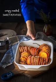 Crispy Roasted Sweet Potatoes Recette Recette Cuisine Et Boissons Recette Patate Douce