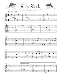 Baby Shark Easy Piano By Traditional Digital Sheet Music For Solo Part Download Print S0 573687 Sheet Music Plus