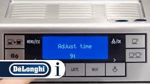 Comes with milk frother and water spout. How To Adjust The Time On Your De Longhi Primadonna Xs Etam 36 365 Coffee Machine Youtube