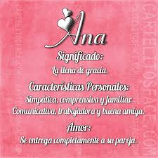 Significado Del Nombre Ana Imagenes Con Frases Para Compartir En Facebook