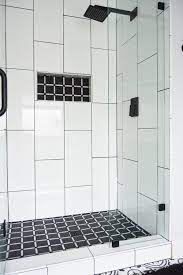 Full Reveal Of My Modern Bathroom Renovation 4 Tips For Where To Splurge And When To Save Brett Nicole Interiors Modern Bathroom Renovations Bathroom Shower Walls Large Shower Tile