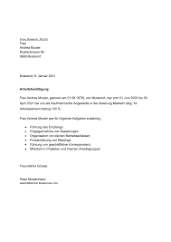 Die arbeitgeberbescheinigungen können inhaltlich von arbeitgeber zu arbeitgeber variieren und in wichtigen details voneinander abweichen. Arbeitsbestatigung Vorlage Gratis Word Vorlage Briefvorlagen Ch