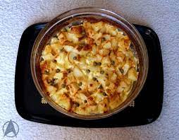 This way, you can eliminate the onion as well as the saute pan. Food Replicator Miles O Brien S Potato Casserole