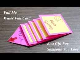 I will pull your card and mail it to you. Diy Water Fall Card Pull Me Waterfall Card Best Gift Card Youtube
