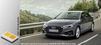 Audi is a german automobile manufacturer that designs, engineers, produces, markets and distributes luxury vehicles. Seoul Semiconductor S Wicop Series Bi Color Leds Shine In Audi A4 Headlights For Model Year 2020 News