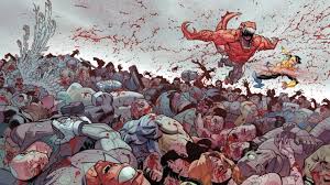 Conquest has more beautiful mustache but bang has better hair and eyebrows. Amazon Animating The Walking Dead Creator S Invincible Bloody Disgusting