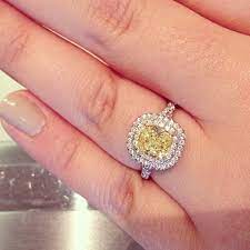 Tiffany Soleste With Double Halo And Yellow Diamond 3 Yellow Diamond Dream Engagement Rings Engagement Rings
