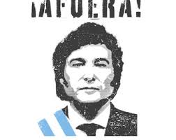 Javier Milei ¡AFUERA! T-Shirt, Politisches T-Shirt, Argentinien T-Shirt