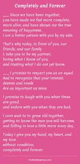 Completely And Forever Wedding Vows To Husband Marriage Vows Wedding Vows