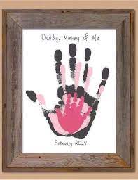 Diy Family Hand Prints Do It Yourself Fun Ideas Free kids kids craft ideas www.messylittlemonster.com. diy family hand prints do it yourself